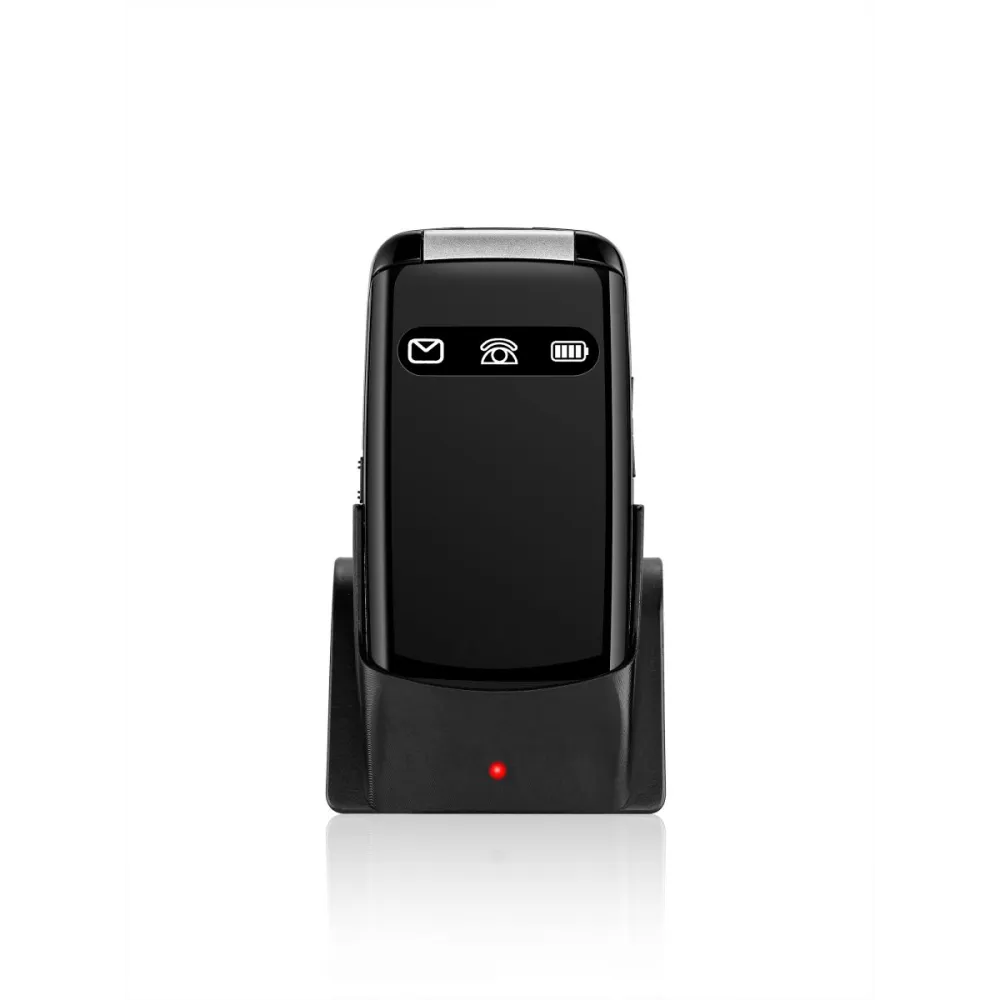 MeanIT Mobilni telefon SENIOR Flip Max-Crni