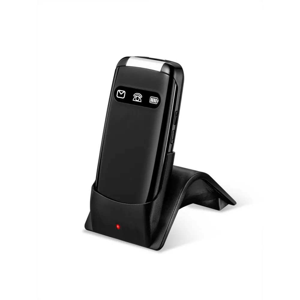 MeanIT Mobilni telefon SENIOR Flip Max-Crni