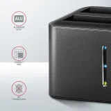 Axagon Dock 2x2.5 , USB 3.2, metal, disk cloning