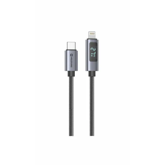 Swissten Kabl USB-C/Lightning sa LCD 1.5m