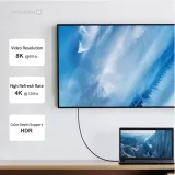 Swissten Kabl Data Video USB-C 4.0 – 240W, 40Gbps, 8K 60Hz, 1.5m Black