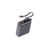 Swissten Power bank 20000 mAh 45W with built-in cable USB-C Space Silver
