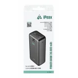 iPEAX Power bank 30000 mAh, 10.5W, 2x USB-A Black