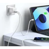 iPEAX Adapter GaN 20W (USB-C + USB-A) White
