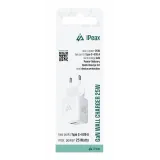 iPEAX Adapter GaN 25W (USB-C + USB-A) White