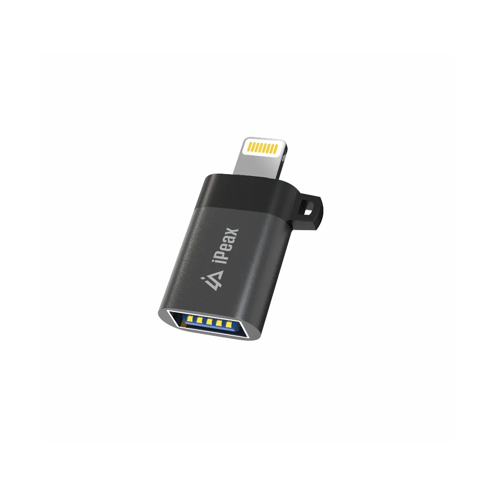 iPEAX OTG Adapter Lightning (M) / USB-A (F) Black