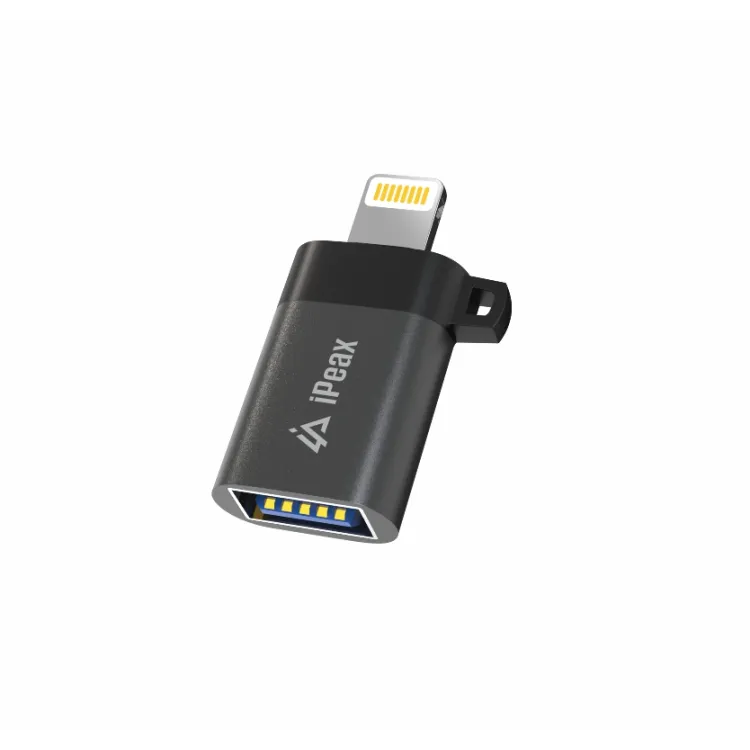 iPEAX OTG Adapter Lightning (M) / USB-A (F) Black