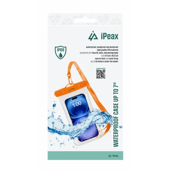 iPEAX Waterproof case 7 , Orange
