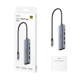 CUDY HUB 5-in-1 1x HDMI 4K, 1x USB Type-C PD 100W, 1x USB A 3.2, 1x USB A 2.0