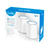 CUDY Router M1200(2-Pack) AC1200 Wi-Fi Mesh