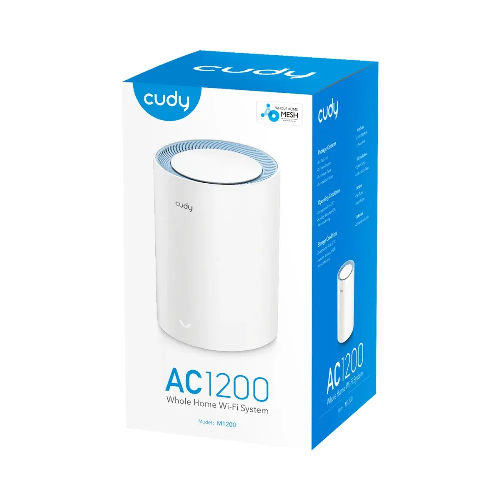 CUDY Router M1200(3-Pack) AC1200 Wi-Fi Mesh