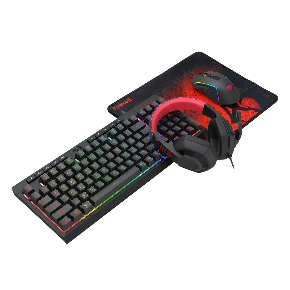 Redragon Combo set 4 in 1 S149 - K515-RGB + M616-RGB + H120 + P016