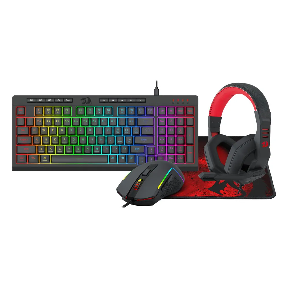 Redragon Combo set 4 in 1 S149 - K515-RGB + M616-RGB + H120 + P016