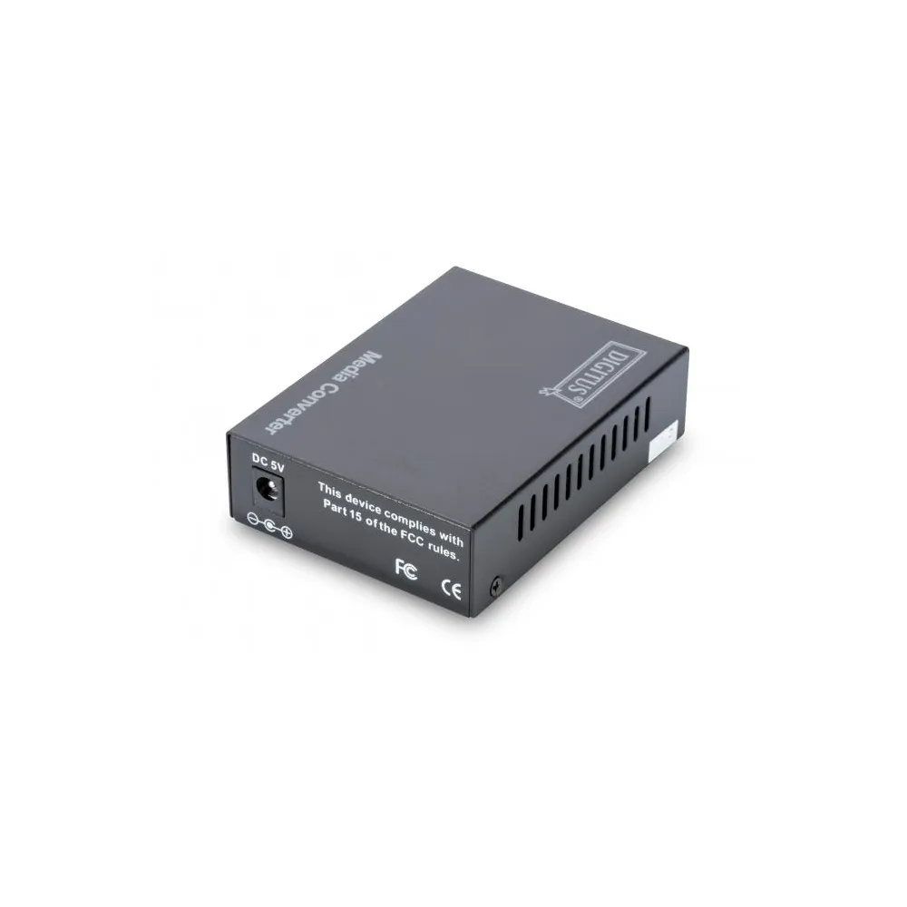 Digitus Media Converter RJ45/SFP, 10/100/1000Mbps (Gigabit), 1x RJ-45, 1x SFP slot, external