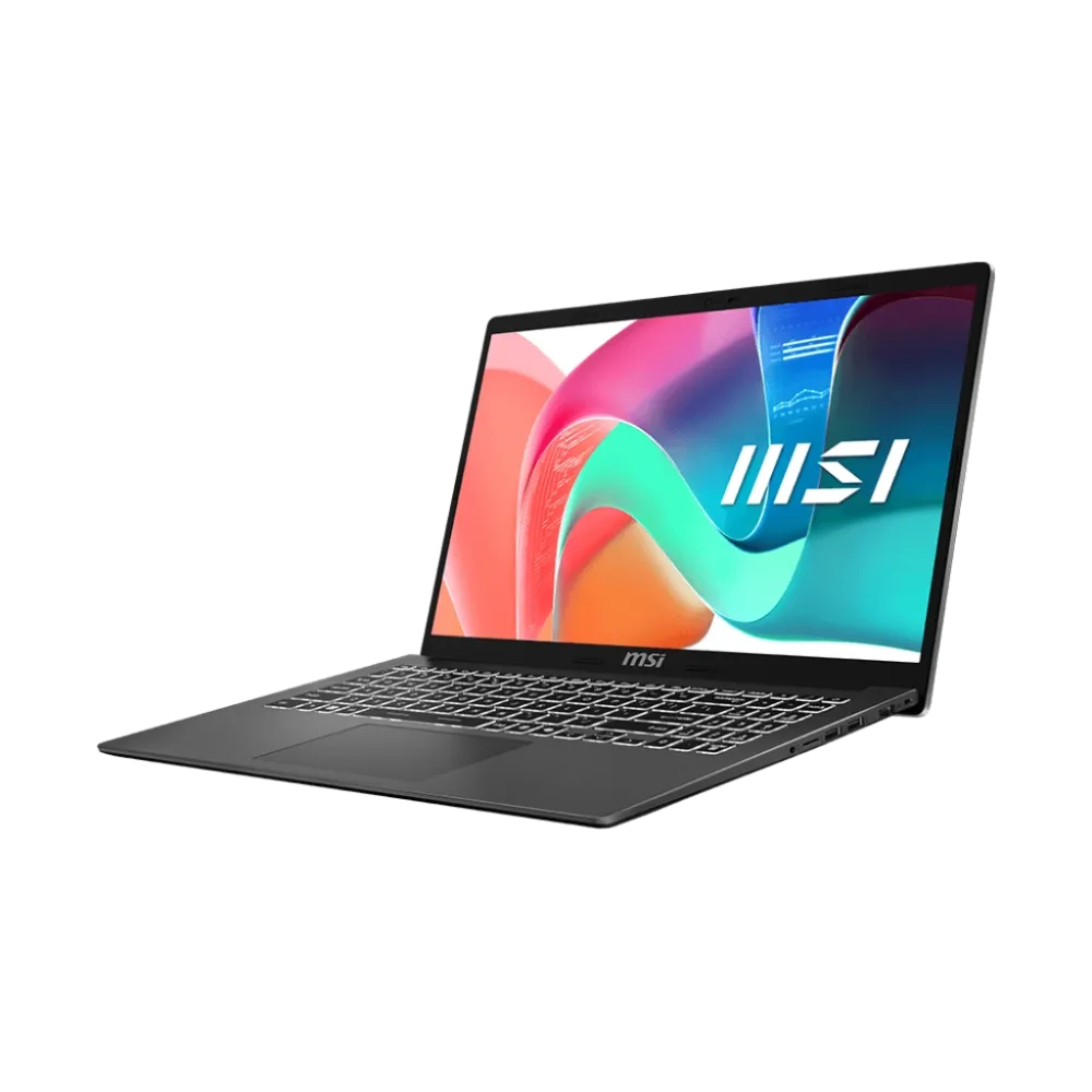MSI NB Modern 15 F1MG-652XHR 15.6 1920x1080 IPS, Core 7 150U, 16GB (up to 64GB), SSD 512GB NVMe PCIe Gen4, Intel Graphics, Gbps