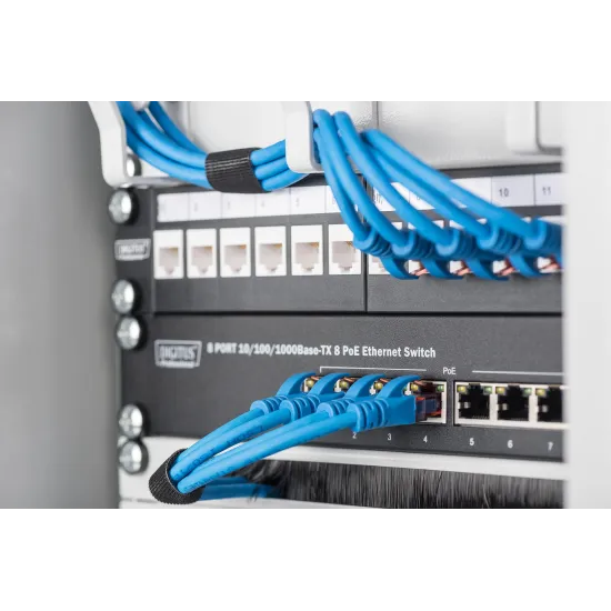 Digitus Patch panel modular 10 1U 12-port blank crni