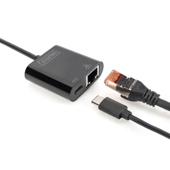 Digitus HUB USB Type C to RJ45 Gigabit Ethernet + Type C PD