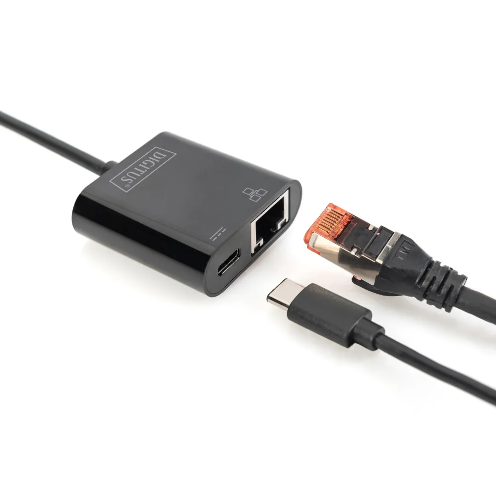 Digitus HUB USB Type C to RJ45 Gigabit Ethernet + Type C PD