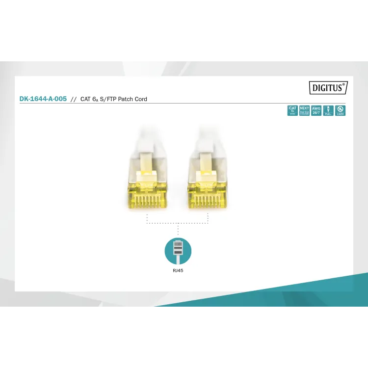 Digitus Kabl S-FTP patch Cat6A 3m sivi
