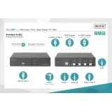 Digitus KVM switch 4 Port HDMI, 4K / 30 Hz (3840 x 2160p)