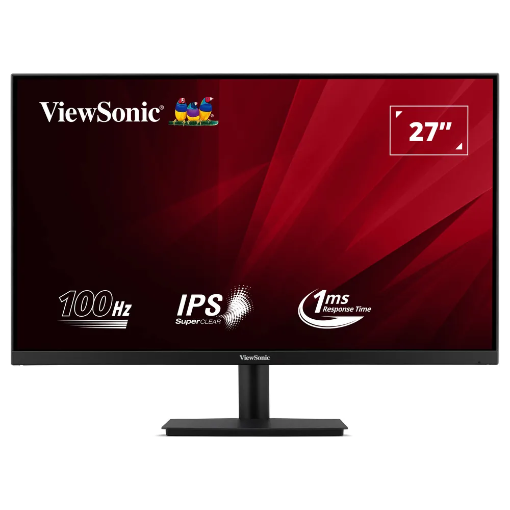 ViewSonic Monitor 27 VA270-H-2, 1920×1080 (FHD), IPS panel, 100Hz, 1 ms (MPRT), 1000:1, 250–300 cd/m², Adaptive Sync (VRR), HDMI