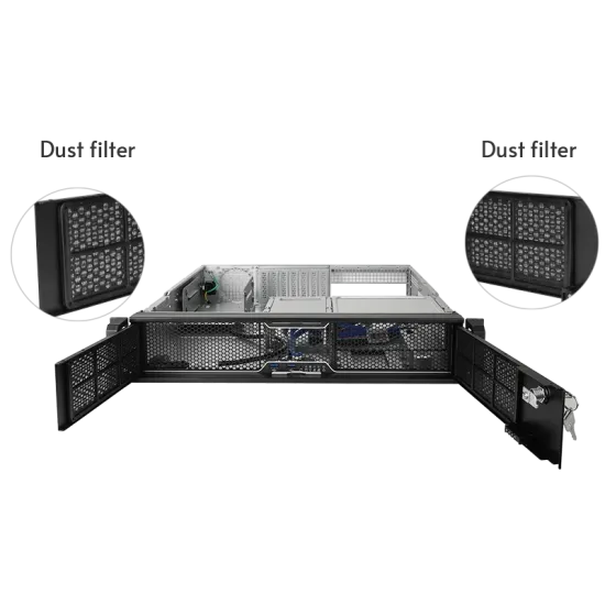 Chieftec CASE UNC-209S-B-OP 19 Rack 2U