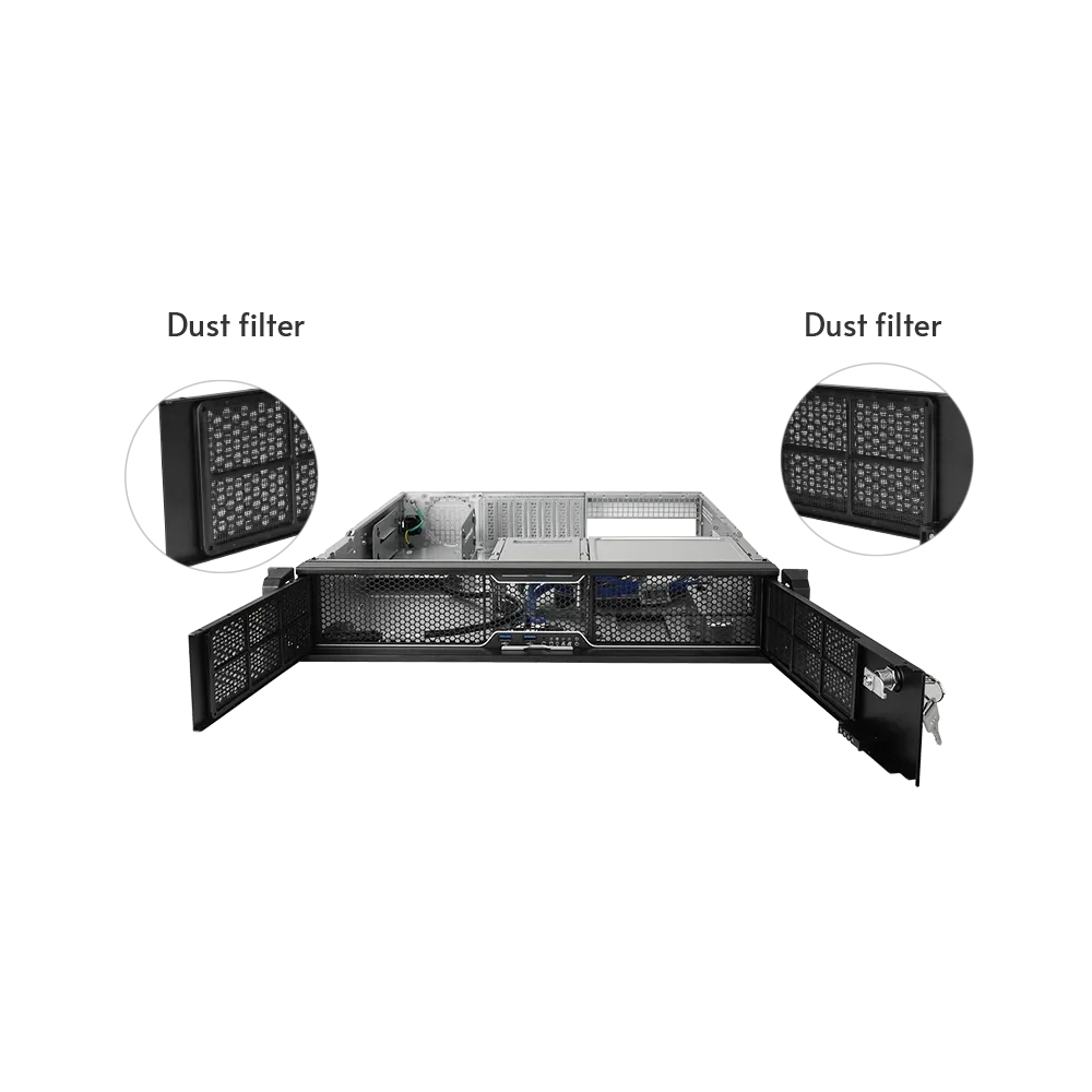 Chieftec CASE UNC-209S-B-OP 19 Rack 2U
