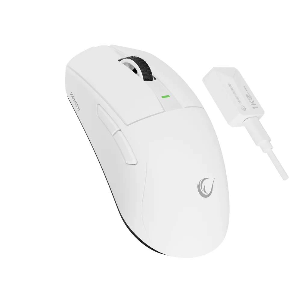 Rampage Mis ZENITH BT+Wired+2.4G White Wireless PAW3395 Gaming