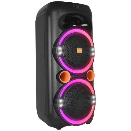 Mikado Zvucnik MD-79KP 30W RGB Black 1 UHF UV Microphone USB / BT / TF / TWS / AUX 2 Mic Input USB Type-C