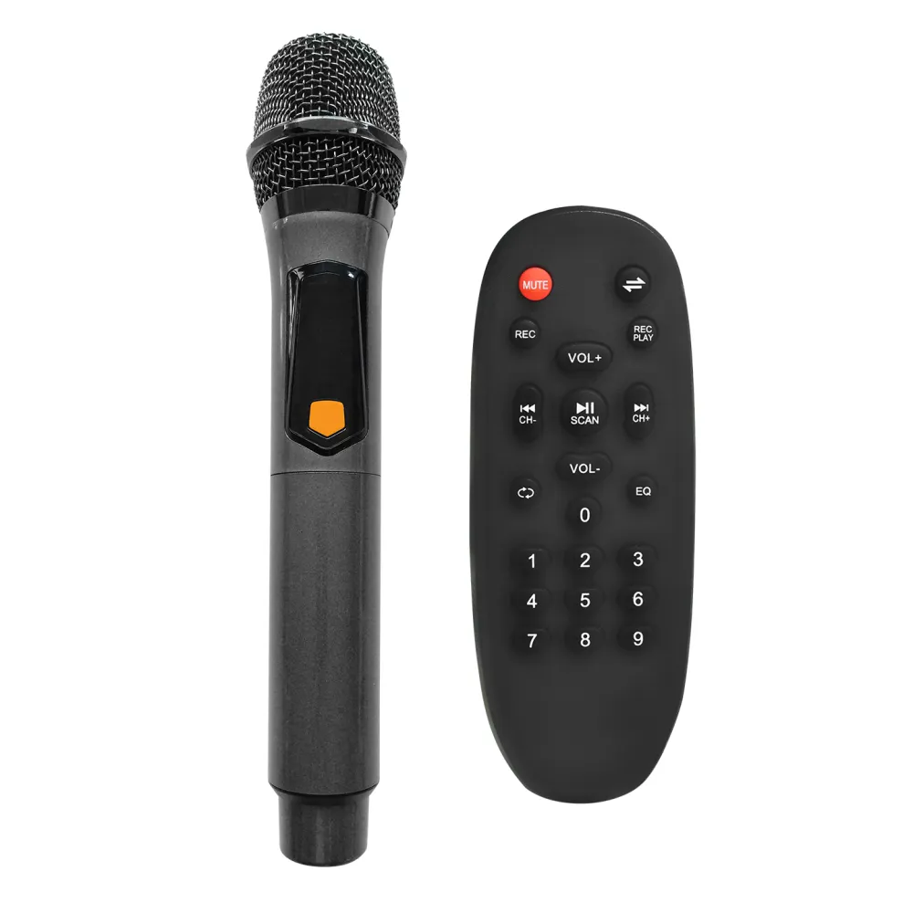 Mikado Zvucnik MD-79KP 30W RGB Black 1 UHF UV Microphone USB / BT / TF / TWS / AUX 2 Mic Input USB Type-C
