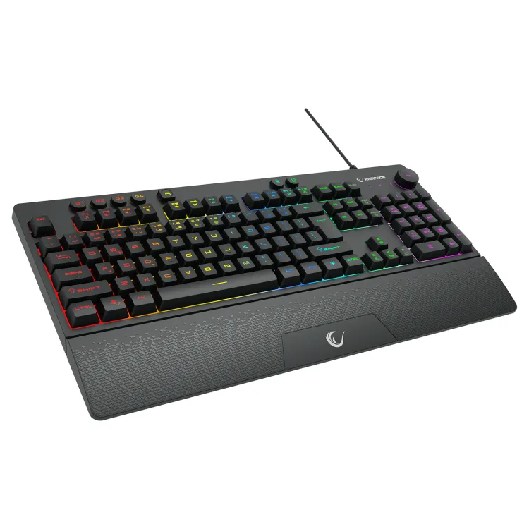 Rampage Tastatura KB-GX65 SIMULA USB RGB 4 Macro Key English Layout Wrist Rest Gaming