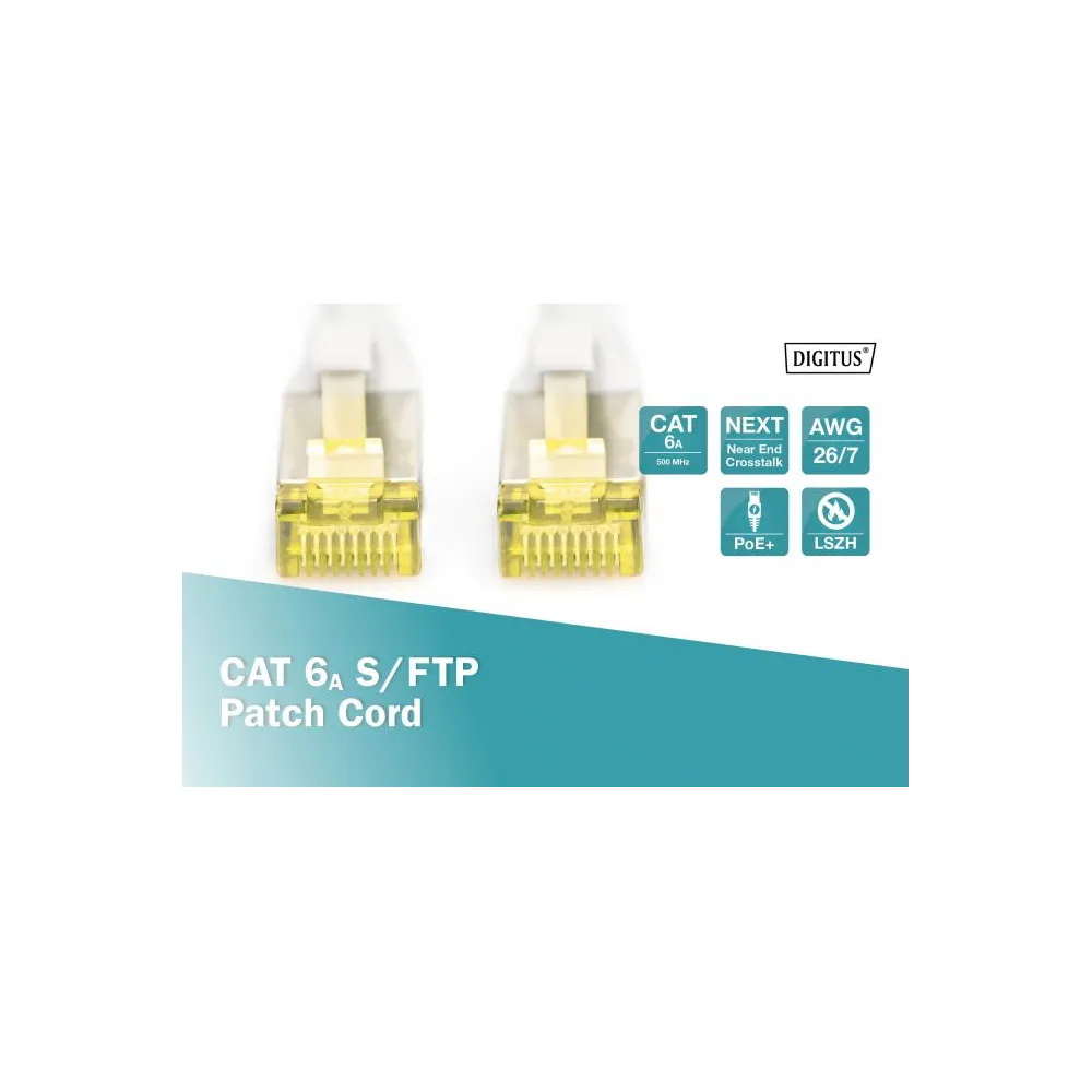 Digitus Kabl S-FTP patch CAT6A 20m sivi
