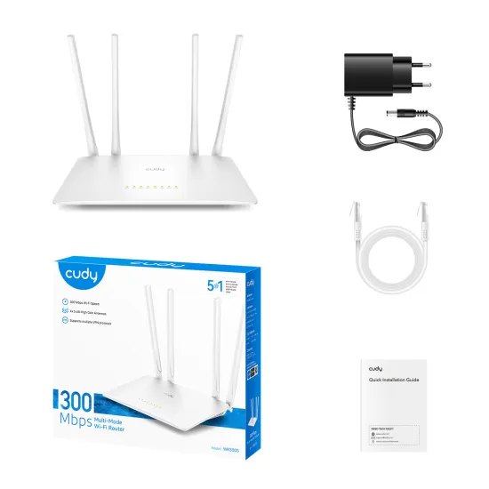 CUDY Router WR300S N300 Multi-Mode