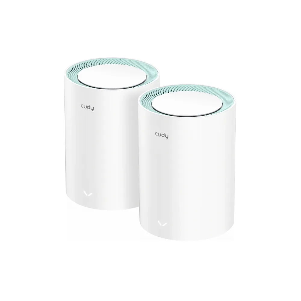 CUDY Router M1300(2-Pack) AC1200 Wi-Fi Gigabit Mesh