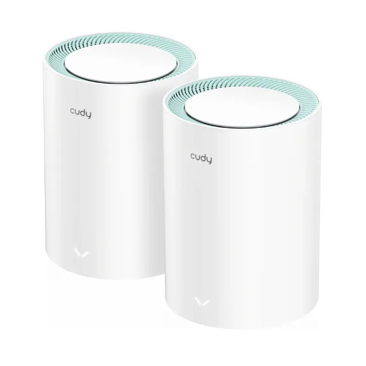CUDY Router M1300(2-Pack) AC1200 Wi-Fi Gigabit Mesh
