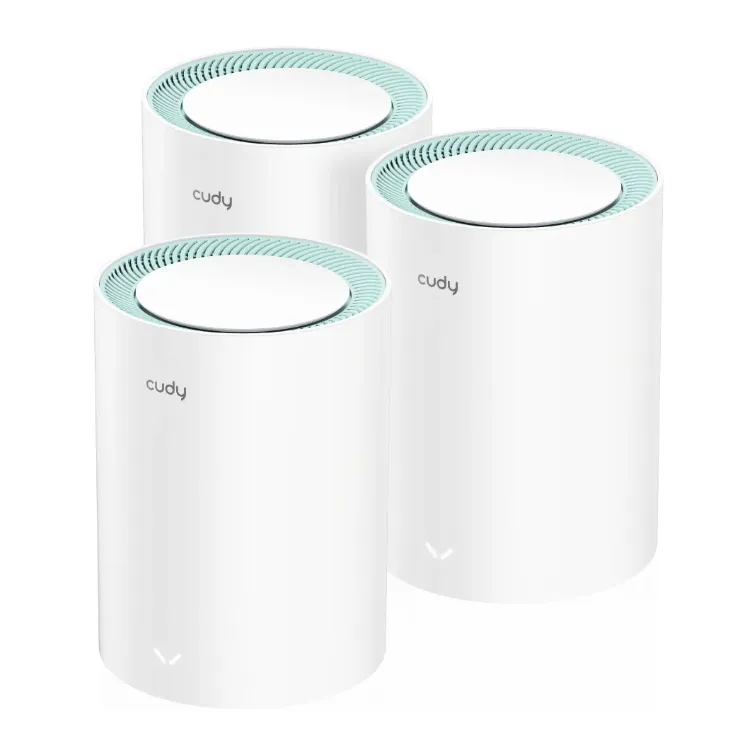 CUDY Router M1300(3-Pack) AC1200 Wi-Fi Gigabit Mesh