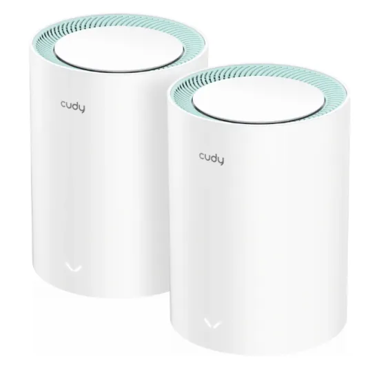 CUDY Router M1500(2-Pack) AX1500 Wi-Fi 6 Gigabit Mesh