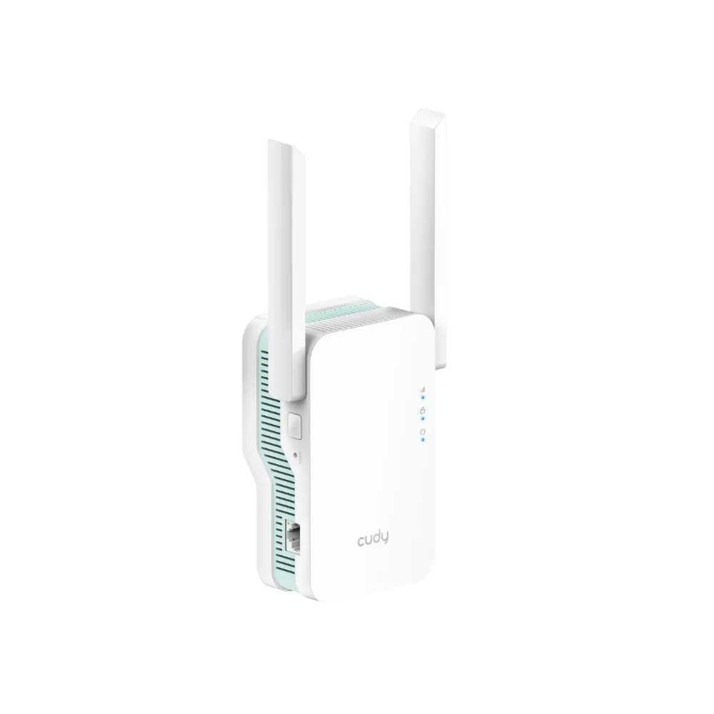 CUDY Range Extender RE1500, AX1500 (WiFi 6), dual-band, do 1.5Gbps, Mesh, 1x Fast Ethernet, wall plug, indoor