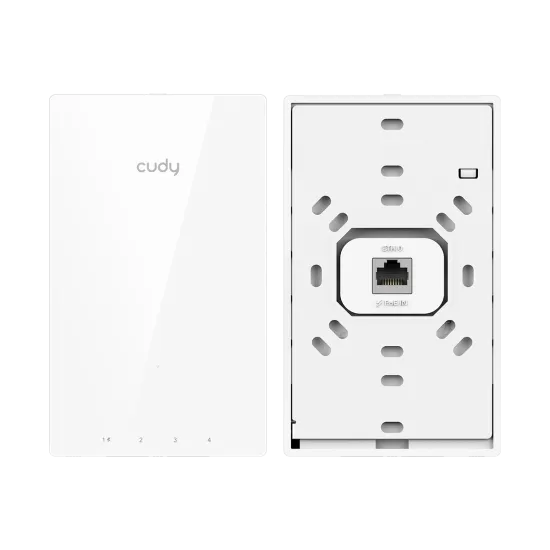 CUDY Access Point AP1300 Wall, AC1200 (WiFi 5), dual-band, do 1.2Gbps, 1x GbE, wall-plate mount, indoor
