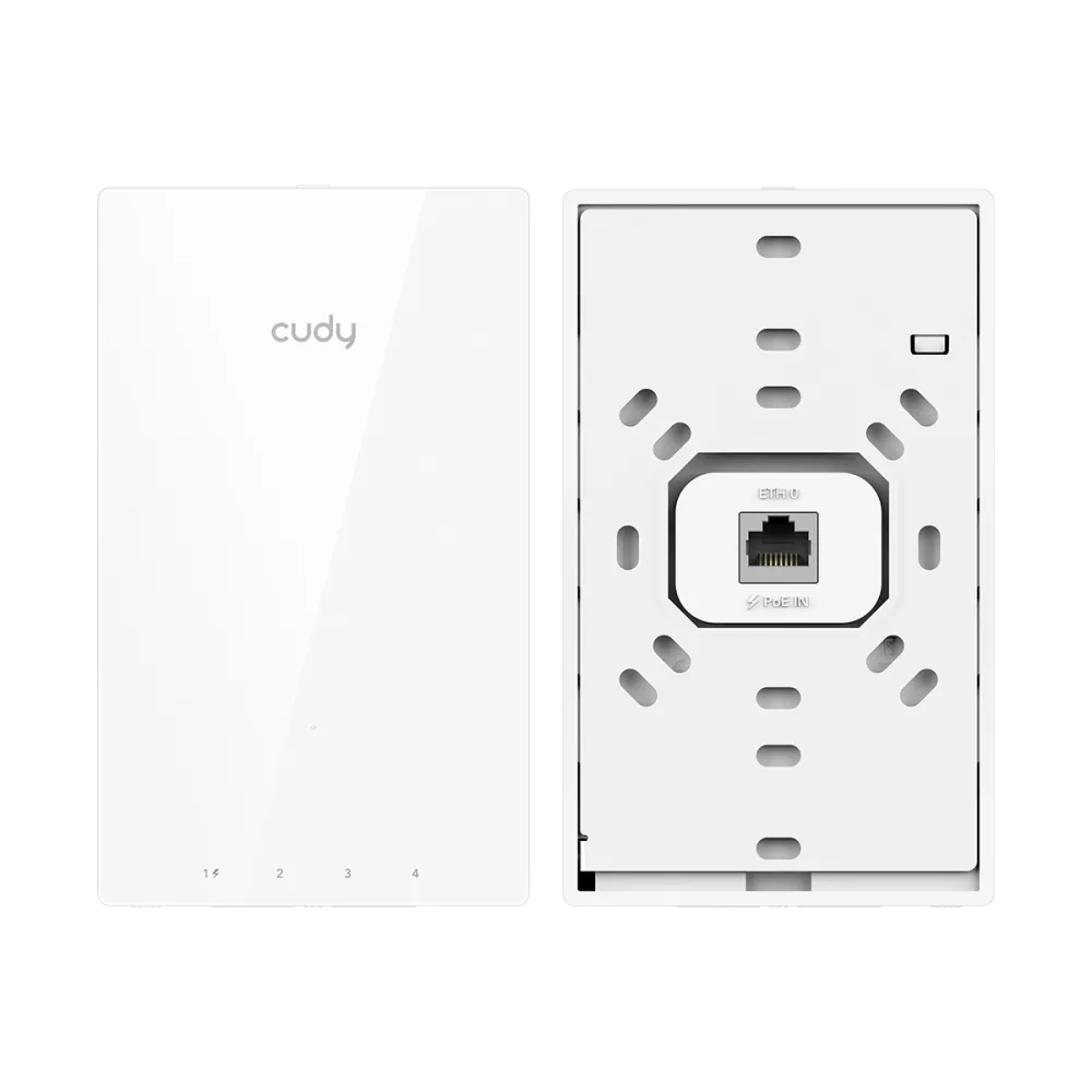 CUDY Access Point AP1300 Wall, AC1200 (WiFi 5), dual-band, do 1.2Gbps, 1x GbE, wall-plate mount, indoor