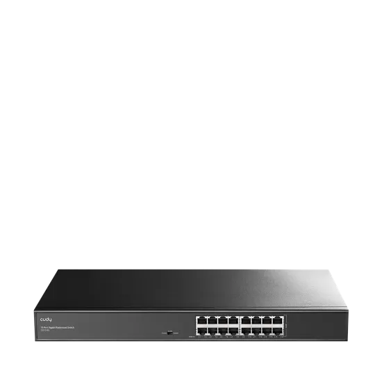 CUDY Switch GS1016L, 16x 10/100/1000Mbps RJ45 ports, unmanaged, plug-and-play, metal housing, rackmount