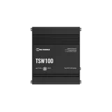 Teltonika Switch TSW100, 5x 10/100/1000Mbps RJ45 ports, 4x PoE+ (802.3af/at), 120W PoE budget, unmanaged, plug-and-play, industr