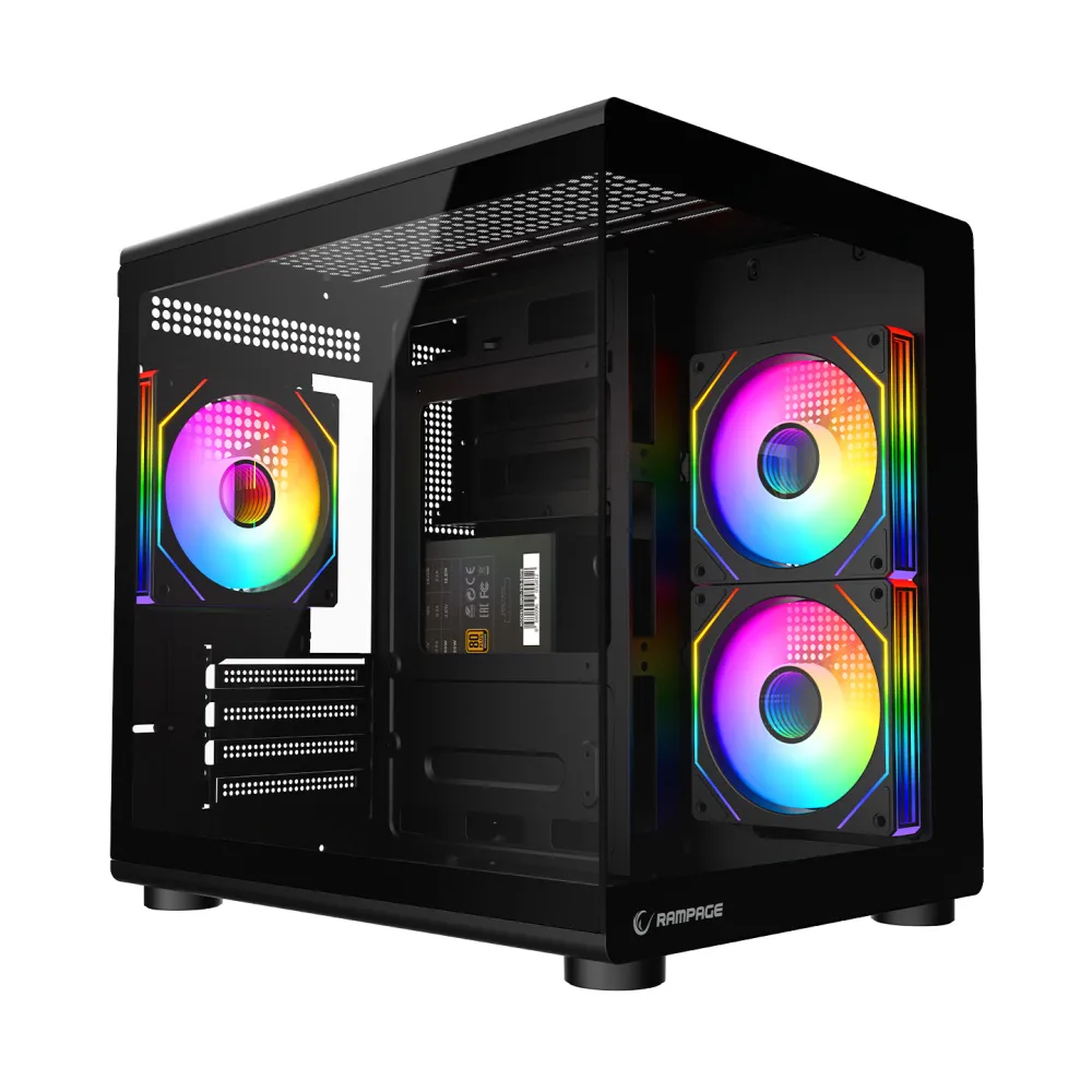 Rampage CASE MINID V1 3x120mm ARGB 750W 80+ Bronze