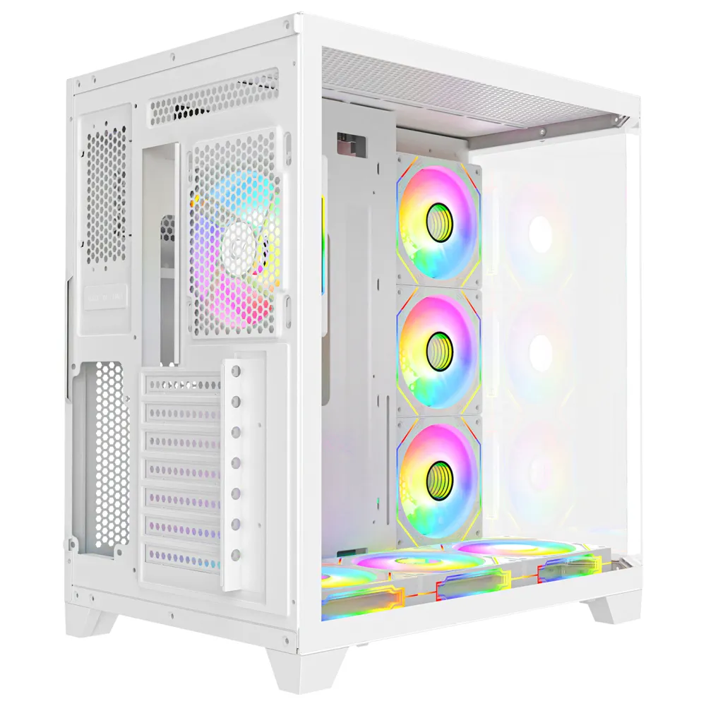 Rampage CASE MEGA V1 7x120mm ARGB 850W 80+ Bronze White