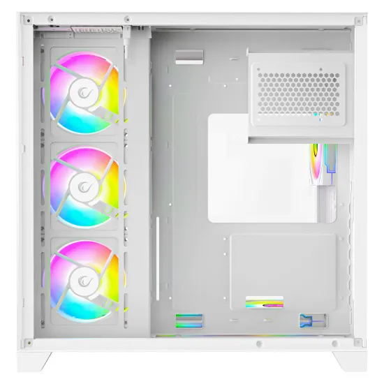 Rampage CASE MEGA V1 7x120mm ARGB 850W 80+ Bronze White