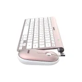 Everest SET tastatura i mis KB-BT72 ​​ELITE Rose Gold 2.4 ghz + BT Wireless US Layout