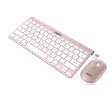 Everest SET tastatura i mis KB-BT72 ​​ELITE Rose Gold 2.4 ghz + BT Wireless US Layout