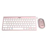 Everest SET tastatura i mis KB-BT72 ​​ELITE Rose Gold 2.4 ghz + BT Wireless US Layout