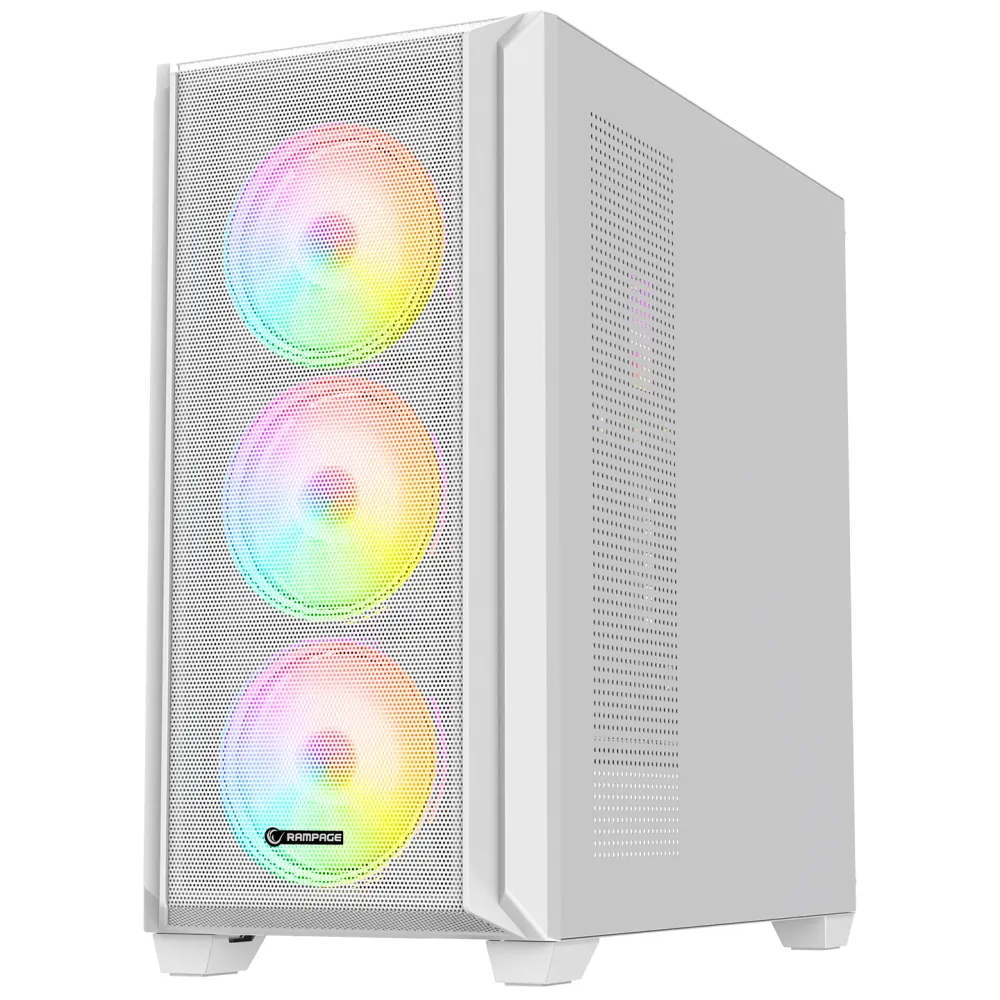 Rampage CASE ELYSIAN MESH 4x120mm ARGB 850W 80+ Bronze White