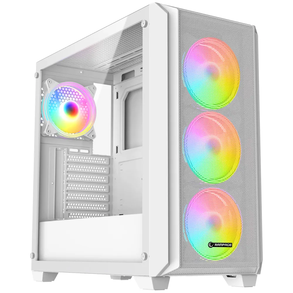 Rampage CASE ELYSIAN MESH 4x120mm ARGB 850W 80+ Bronze White